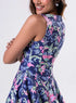 Panneled Short Printed Dress